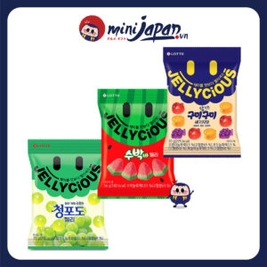 Kẹo Jelly Lotte Mix vị Trái cây tổng hợp/ Dưa hấu/ Nho xanh