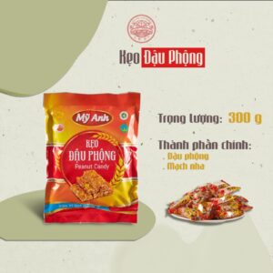 KẸO ĐẬU PHỘNG/ ĐẬU PHỘNG XỐP BƠ 300GR